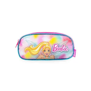 Estojo Escolar Feminino Barbie Premium U / Rosa