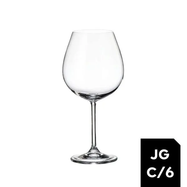 Jogo 6 Taças Cristal Bohemia 650ml