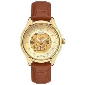 Relógio Technos Masculino Ref: 8n24aq/0x Automático Esqueleto Dourado