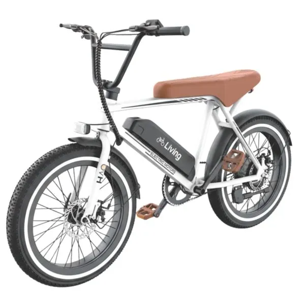 BICICLETA ELÉTRICA LIVING GIL BRANCA - MONTADA