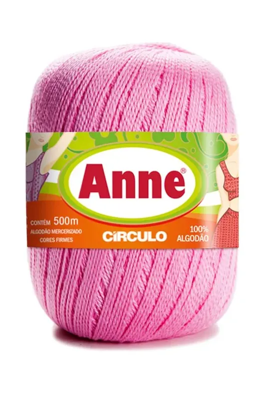 Linha Anne 500m Nº4/2 3131 Rosa Chiclete