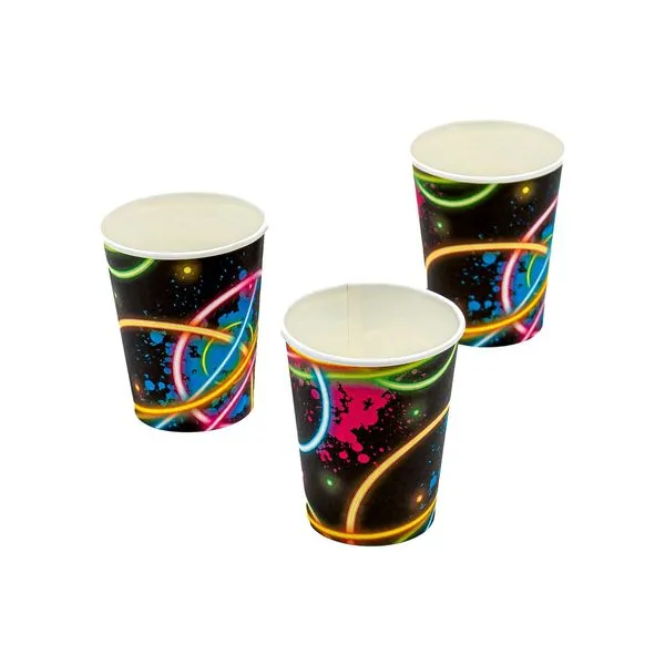 Copo Papel Silver Festa Neon 200ml com 10 Unidades