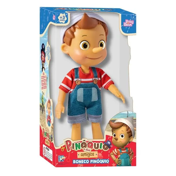 Boneco Pinóquio Babybrink Articulado 30cm