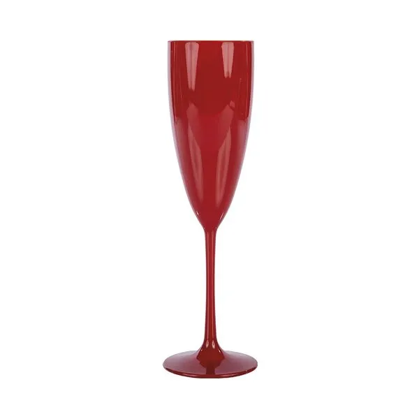 Taça para Champanhe Amalu Vermelha 170ml