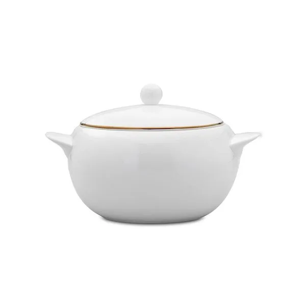Sopeira com tampa em porcelana Strauss Gold 3,5 litros