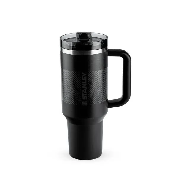 Copo Com Canudo Stanley Quencher Protour 1.18l Anti Vazamento Black