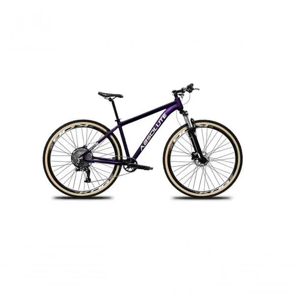 Bicicleta Aro 29 Absolute Nero 5 12v Hollowtech Freio Hidráulico K7 Garfo Trava No Guidão Roxo 17