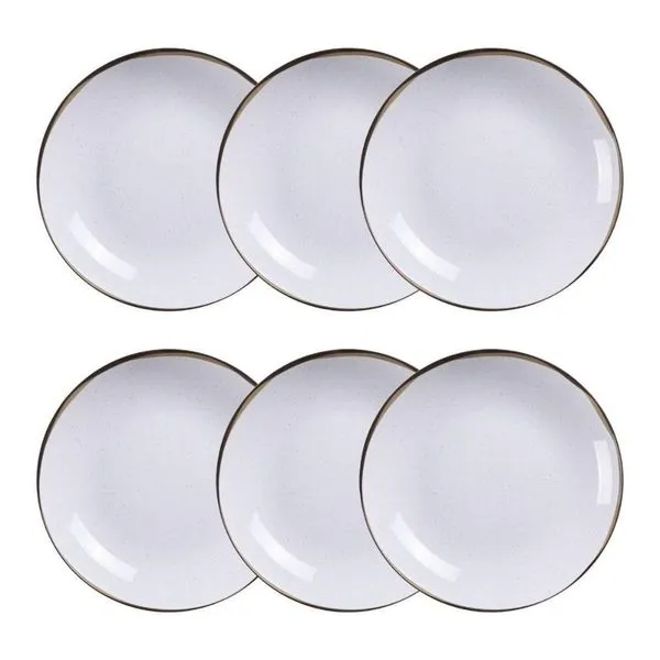 Conjunto 6 Pratos Fundos 21cm Canyon Porcelana Tramontina