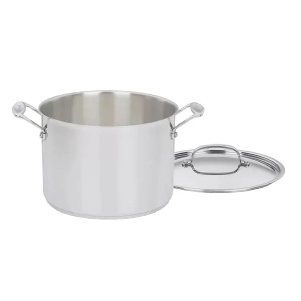 PANELA CUISINART CHEF'S CLASSIC EM AÇO INOX 8L COM TAMPA 766-24