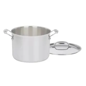PANELA CUISINART CHEF'S CLASSIC EM AÇO INOX 8L COM TAMPA 766-24