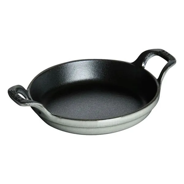 MINI PRATO STAUB REDONDO EM FERRO FUNDIDO CINZA GRAFITE 12CM 405095440