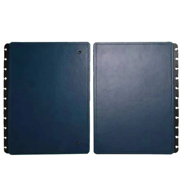 Capa e Contracapa Caderno Inteligente Grande Casual Azul