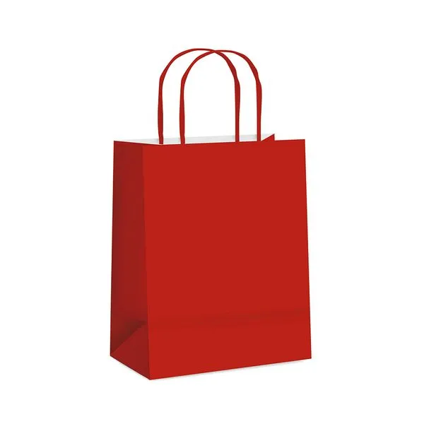 Sacola Papel Cromus Vermelho G 32x26,5x13cm