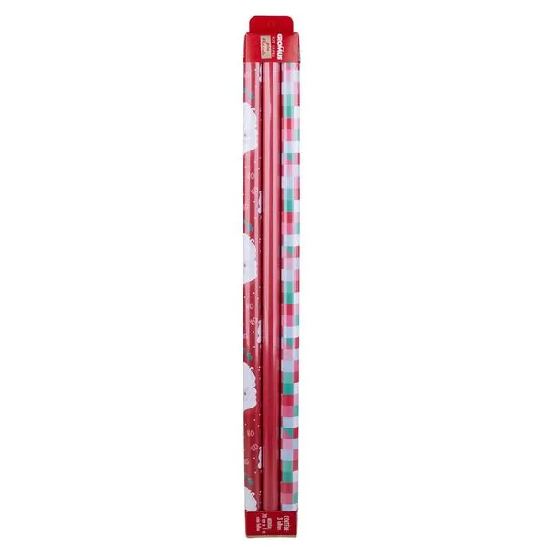Kit Papel Presente Natal Com 3 unidades Cromus