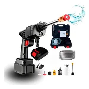 Conjunto Kit Lavadora De Alta Pressão Recarregável