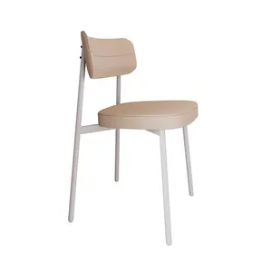 Conjunto com 4 Cadeiras Alloa Polipropileno Areia e Branco