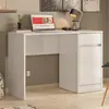 Escrivaninha Office Morada com 1 Porta e 1 Gaveta Demóbile Branco