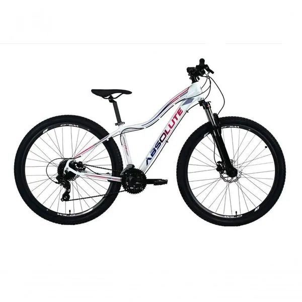 Bicicleta Aro 29 Absolute Hera Feminina 27v K7 Freio A Disco Hidráulico Garfo Com Trava Branco 17