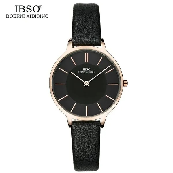 Relógio de Quartzo Feminino IBSO 6608 À Prova D'Água 40 / Preto