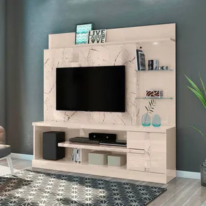Estante Home Madetec Alan Ideal para TV de Até 60 Polegadas Calacata/Off White