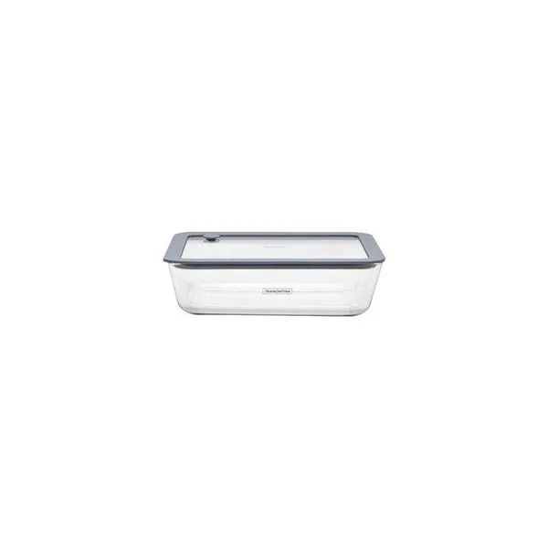 Pote De Vidro Tramontina Vittra 1,4 Litros Com Tampa Hermética De Silicone