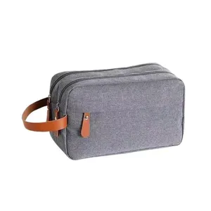 Bolsa Necessaire Organizadora Multifuncional Portátil Viagem Trabalho Impermeável Cor:cinza