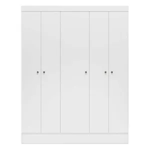 Guarda-Roupa Ártico com 5 Portas Demóbile Branco