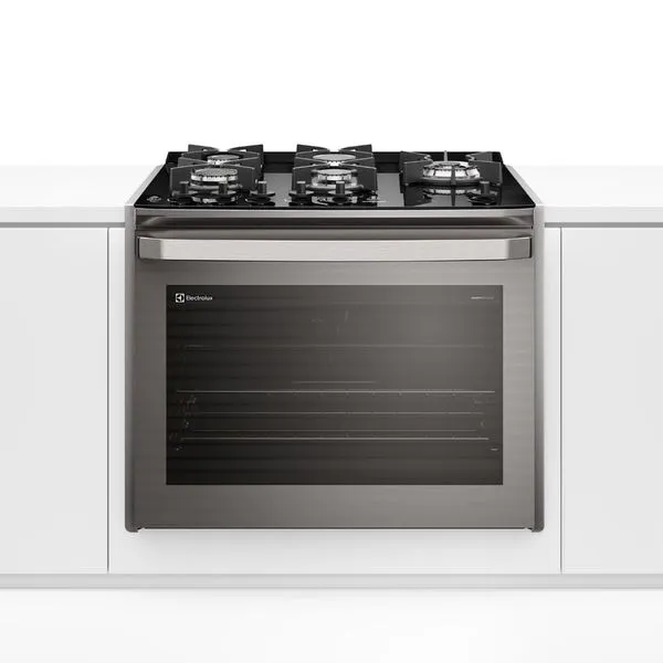 Fogão de Embutir 5 bocas Electrolux Cinza Experience Mesa Vidro, Grill e PerfectCook360 (FE5EG) 127V