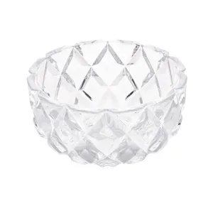 Centro de Mesa Lyor Redondo em Cristal Diamond 18x10cm Transparente