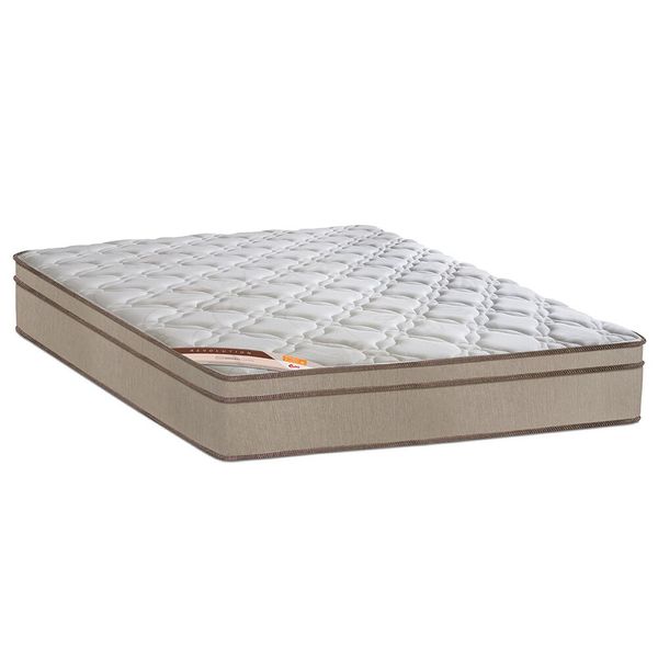 Colchão King Castor Revolution com Euro Pillow e Molas Bonnel 27x193x203 cm Castor Bege