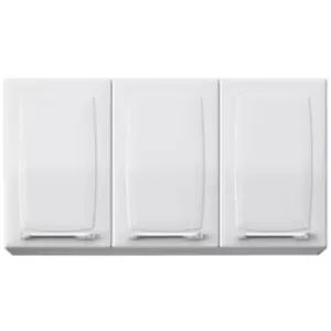 Armário Aéreo Triplo Luce 3 Portas 2 Prateleiras Itatiaia Branco
