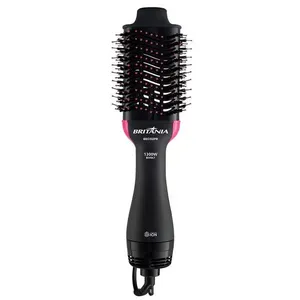 Escova Secadora Britânia BEC02PR Cabo Giratório Bivolt 1300W Preto e Rosa