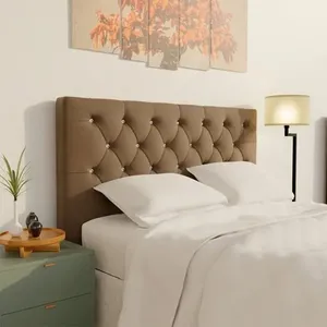 Cabeceira Queen com Strass Styllus Turquia para Colchão de 158 cm Marrom