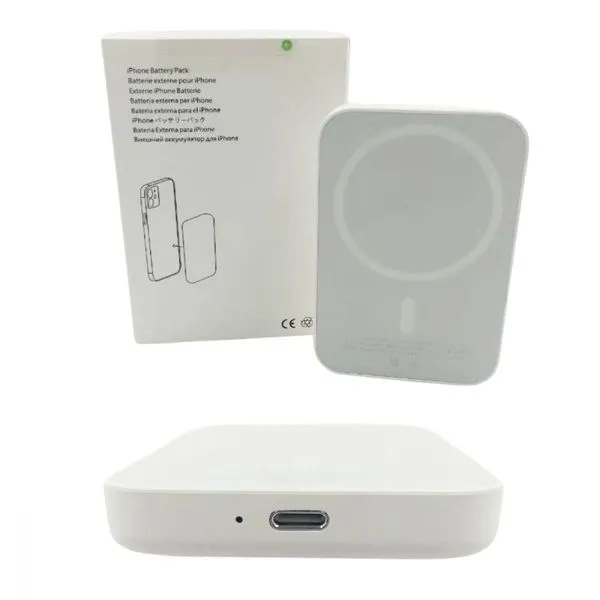 Carregador Portátil Power Bank 5000mah Sem Fio Por Indução