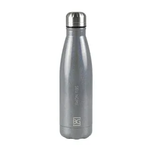 Garrafa Térmica Glitter Dual 500ml Onix U / Cinza