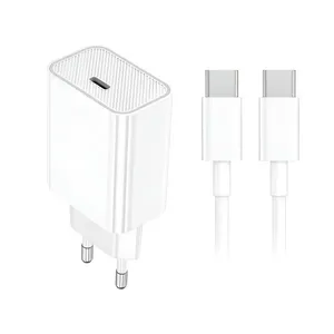 Fonte 20W Fast Charge com Cabo Tipo-C Branco