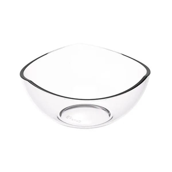 Pote de Sobremesa 265ml Avulso Trio Crippa Plástico Transparente Tigela Pote para Doces