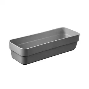 Organizador de Gavetas Martiplast Logic Plástico Cinza M 8,5x23x5,5cm