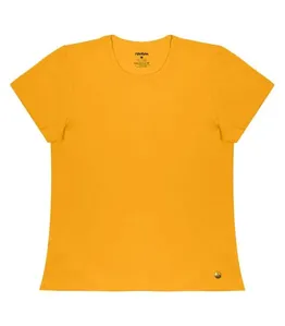 Blusa Feminina Cotton Leve Básica Rovitex Amarelo G