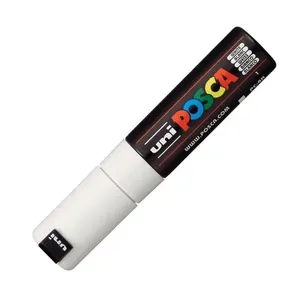 Marcador Multiuso Uni Posca Marker 8.0mm - Mitsubishi - Branco