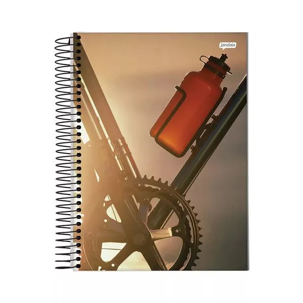 Caderno Universitário Jandaia Espiral Capa Dura Le Masculino 1 Matéria 80 Folhas Modelo 3