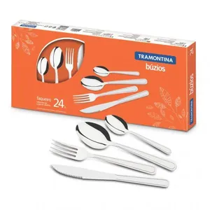 Faqueiro Tramontina Buzios Inox 23799071 24 peças Inox