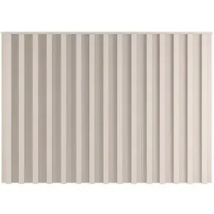 Cabeceira Casal/Queen Size Móveis Europa Vitória Ripada com Detalhes em Baixo Relevo - 166cm de largura Off White