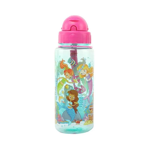 Garrafa Pbb Plástica com Canudo 500ml Modelo 6