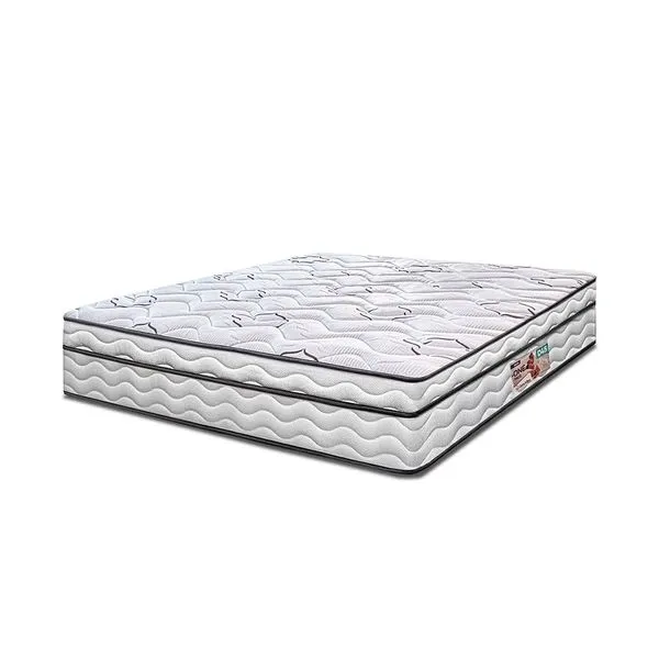 Colchão Queen Cama InBox Moderne Ortopédico com Camada Especial de Espuma D45 25x158x198cm Branco com Cinza