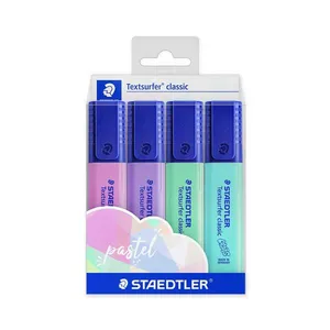 Marcador de Texto Staedtler Textsurfer Tons Pastel com 04 Unidades
