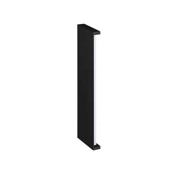Arandela Stella Reflex Led 42cm Ip65 12w Bivolt Preto - 2700k - Luz Amarela