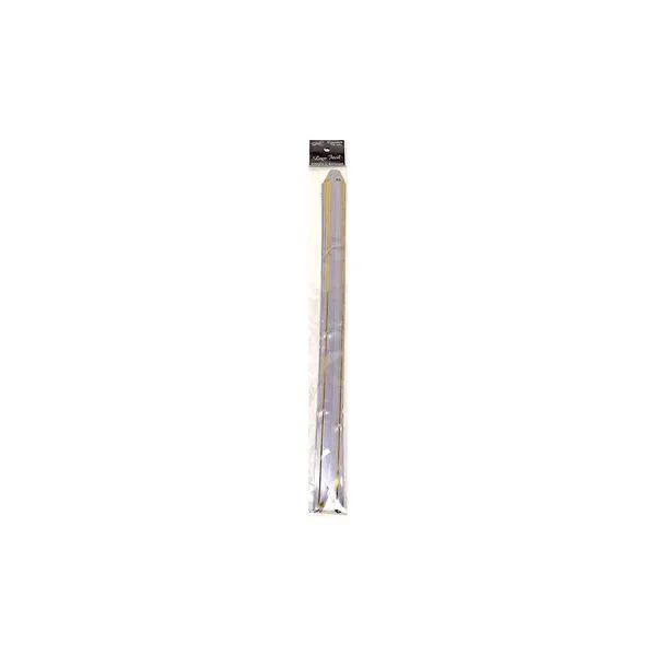 Laço Fácil Gala Embalagens Fio Dourado com 10 Unidades 2,3x44cm Prata