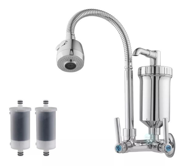 Torneira Metal Com Filtro Cozinha Gourmet Pia Mesa Parede