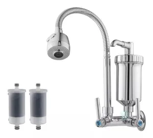 Torneira Metal Com Filtro Cozinha Gourmet Pia Mesa Parede